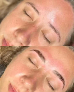 lash-and-brow-before-and-after by Healthy Glow Beauty in Rowley MA